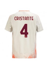 AS Roma Bryan Cristante #4 Jalkapallovaatteet Vieraspaita 2024-25 Lyhythihainen